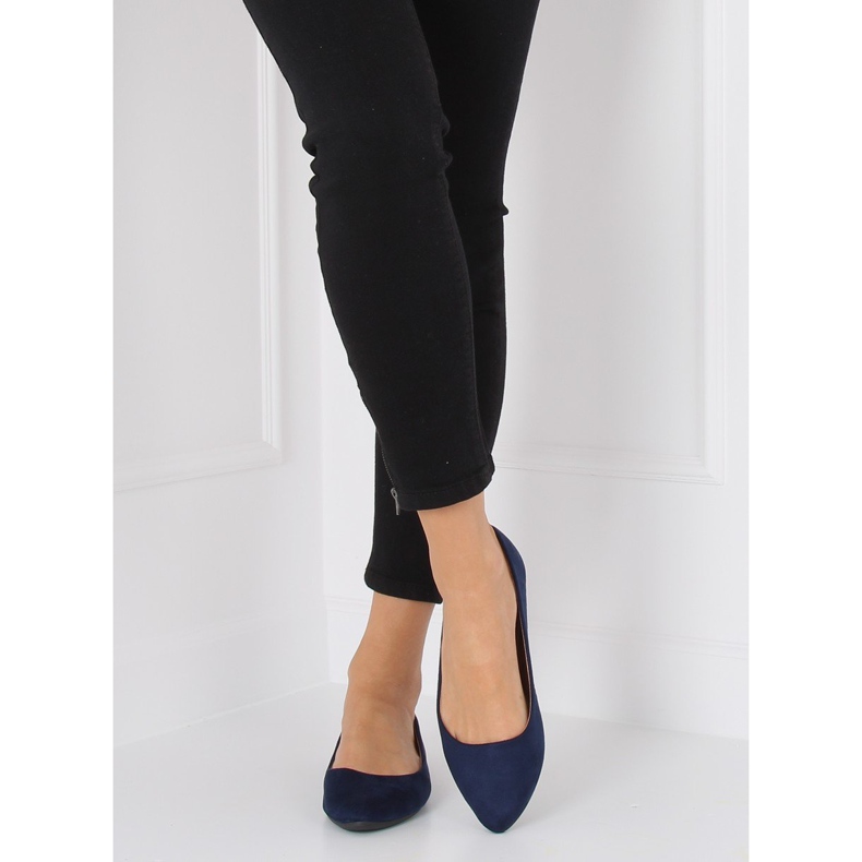 Balerínky mandlové tmavě modré prsty WD39P Navy námořnická modř 2