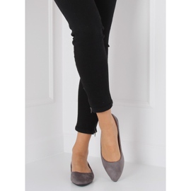 Balerínky mandlově šedý nos WD39P Grey šedá 2