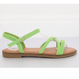 Zelené dámské sandály WL255 Green zelený 1
