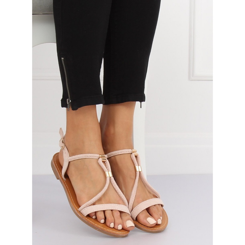 Dámské béžové sandály L520 Beige béžový 1 Dámské béžové sandály L520 Beige béžový 1