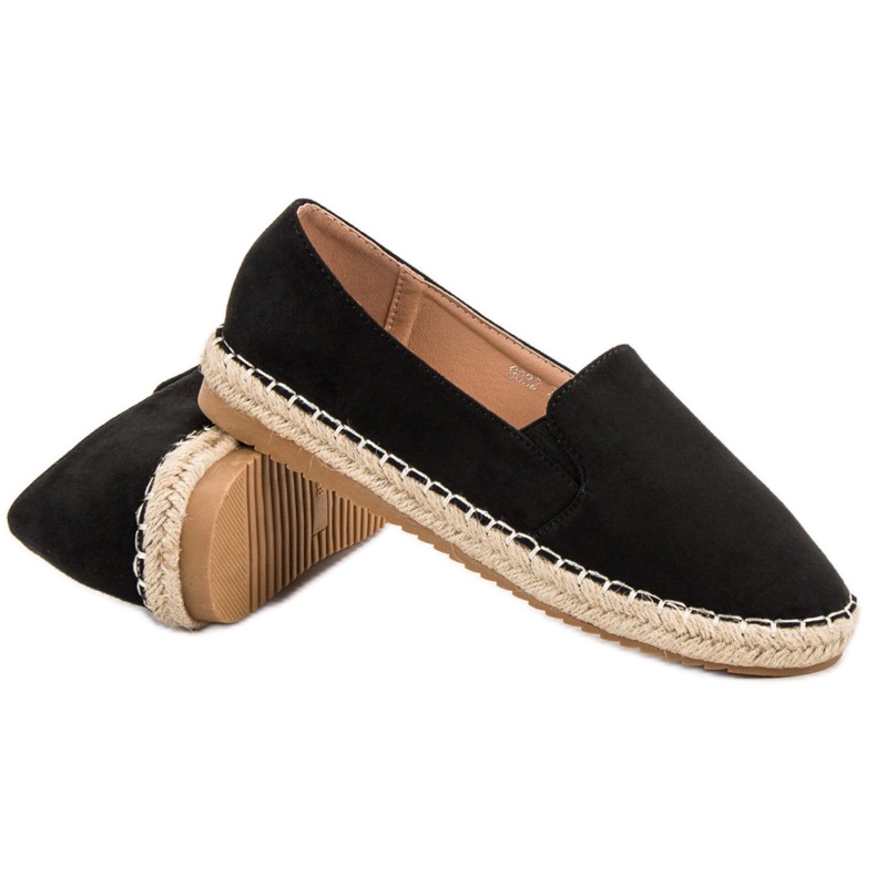 Primavera Semišové espadrilky černý 2