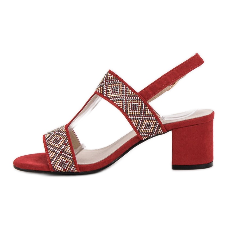 Goodin Sandály na vysokém podpatku červené 1 Goodin Sandály na vysokém podpatku červené 1