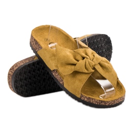 Cm Paris Semišové pantofle žluť 2