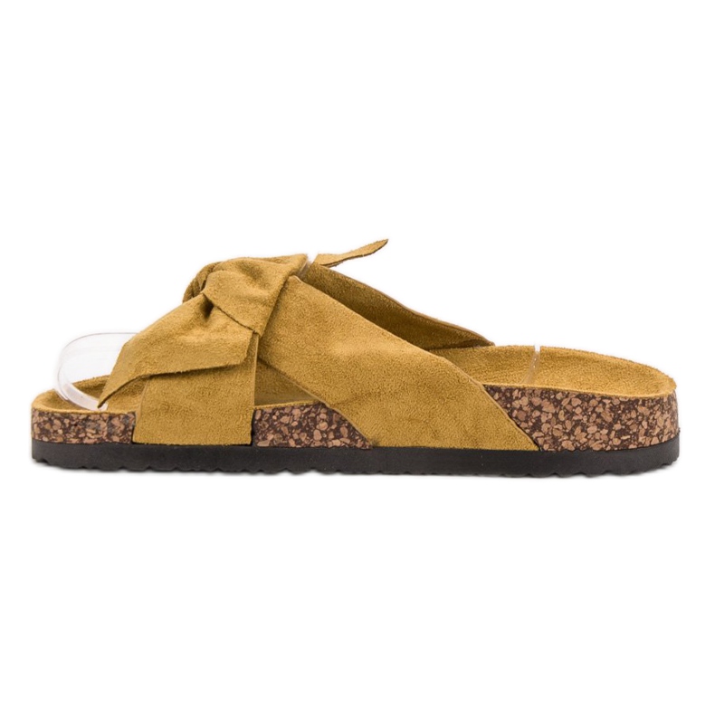 Cm Paris Semišové pantofle žlutá 1