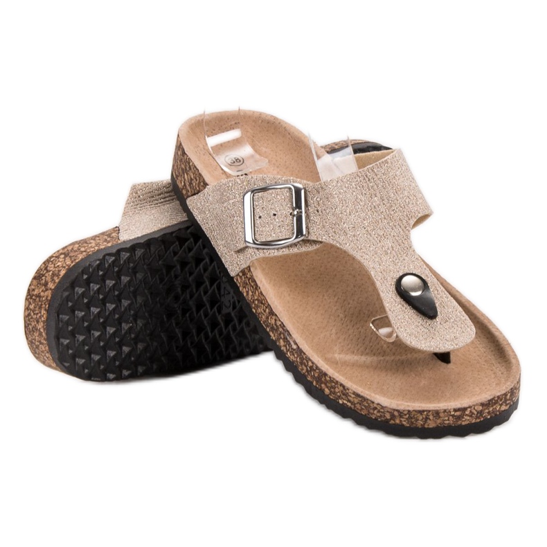 Evento Módní žabky hnědý 1