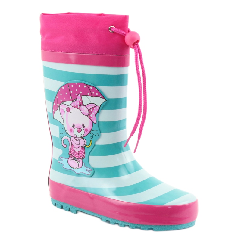 American Club Americké holínky.Kotě po výstavě růžový zelená 1