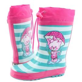 American Club Americké holínky.Kotě po výstavě růžový zelená 4