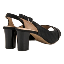 Evento Elegantní černé sandály černý 1