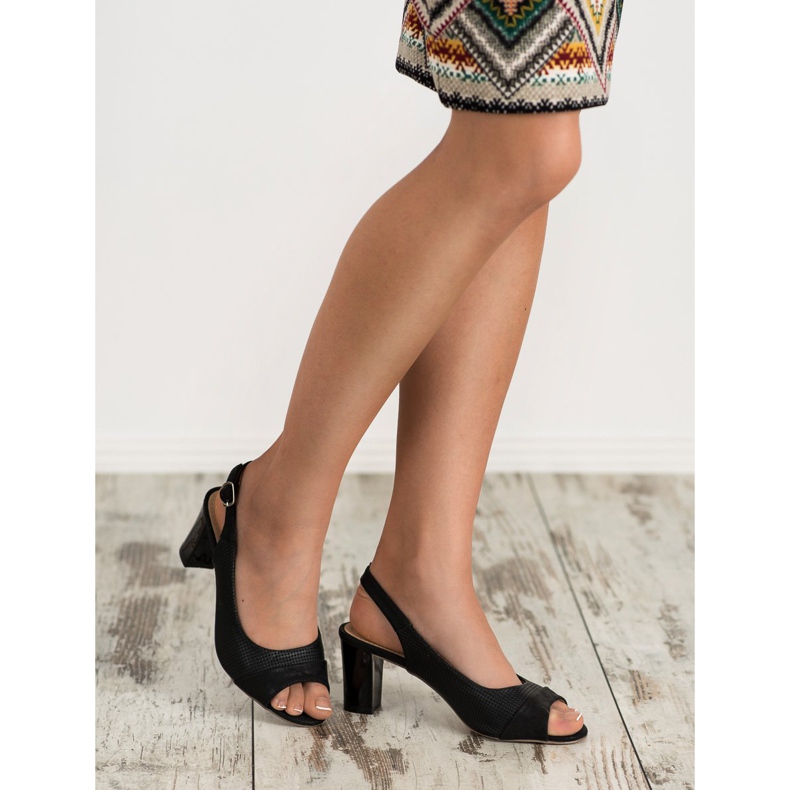 Evento Elegantní černé sandály černý 2