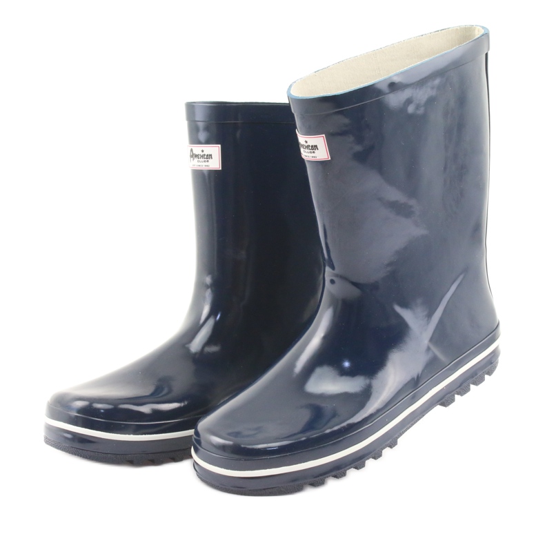 Námořně modré neizolované galoše American Club bílý námořnická modrá 3