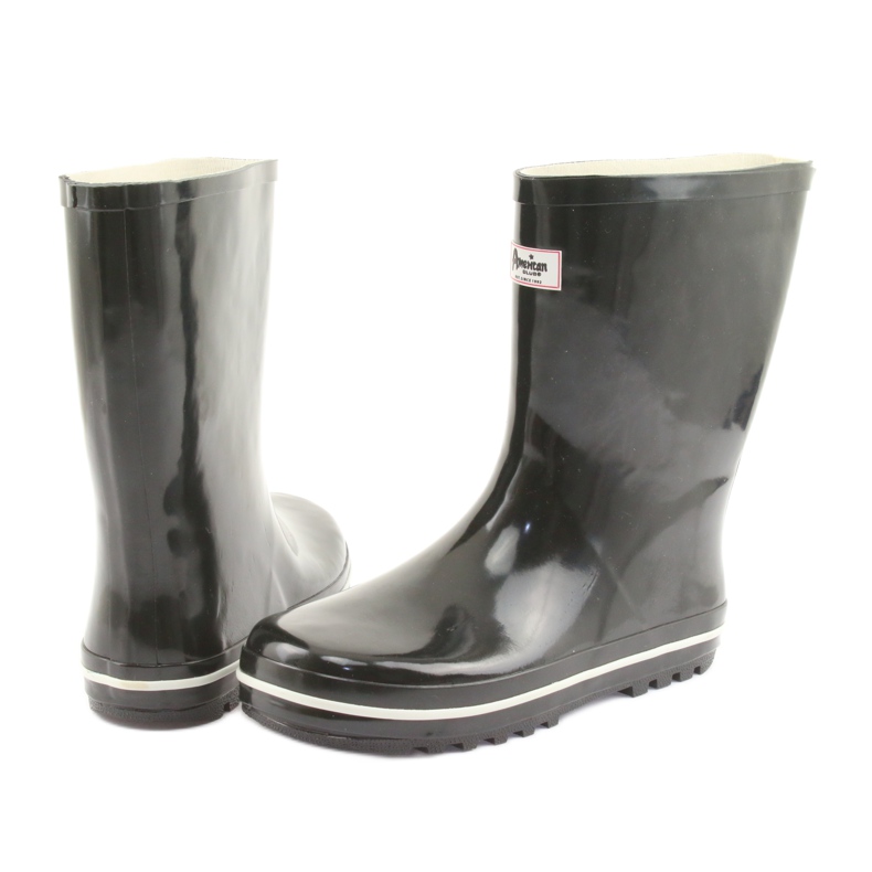 American Club Americké kluby černé neizolované galoše bílý černá 4