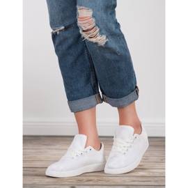 SDS Textilní sportovní obuv bílý 2