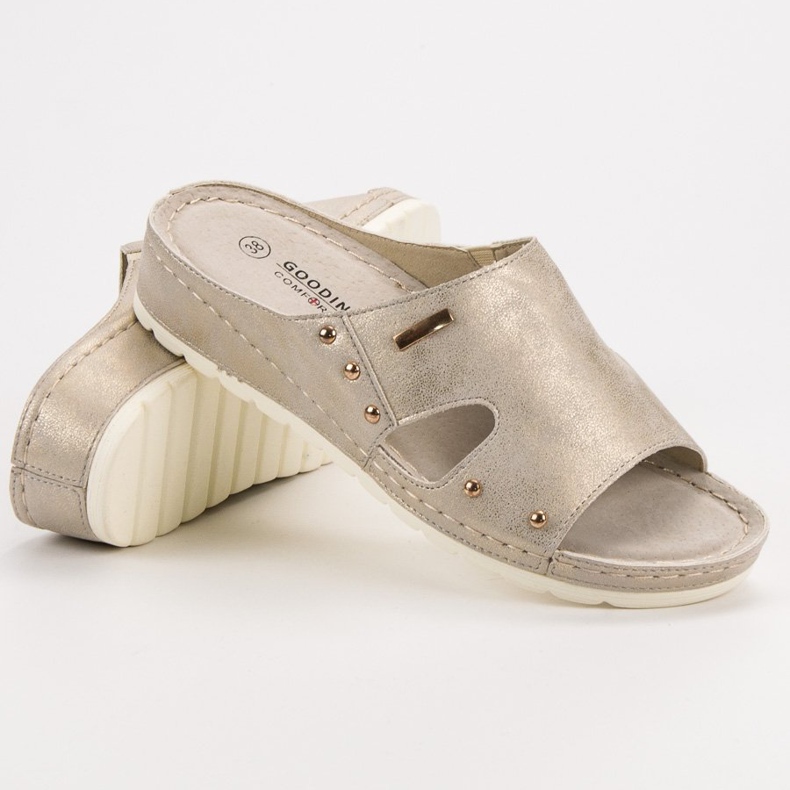 Goodin Pohodlné žabky žlutá 1