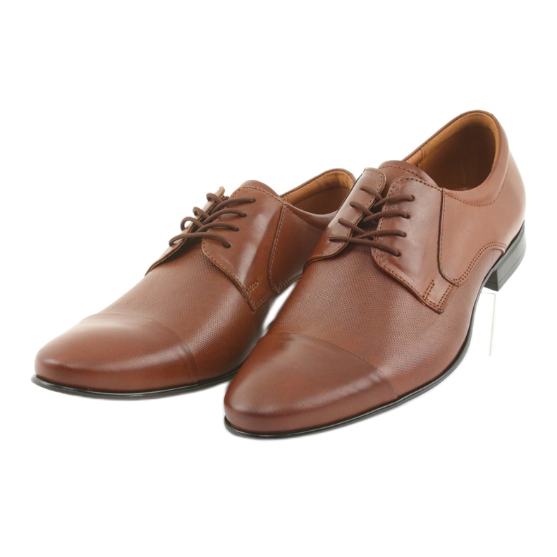 Tur Pánské hnědé kožené boty hnědý 3