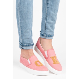 Kylie Ony Slip Se Záplatami růžový 1 Kylie Ony Slip Se Záplatami růžový 1