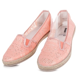 Balada Krajkové espadrilky navlékají pomerančový 1