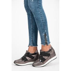 Kylie Tenisky Rock Wedge fialová 2