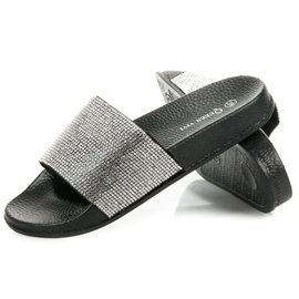 Queen Vivi Pantofle S Krystaly černý 1