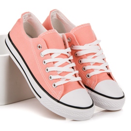 Pudrové tenisky červený 2