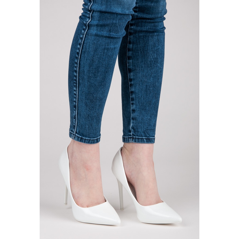 Seastar Sexy lakované vysoké podpatky bílý 1