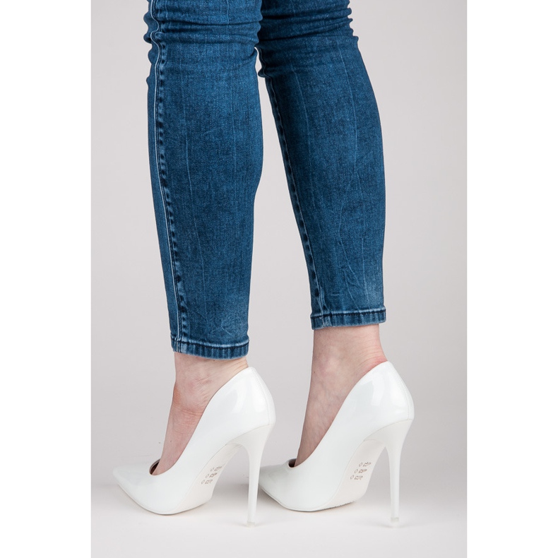 Seastar Sexy lakované vysoké podpatky bílý 2