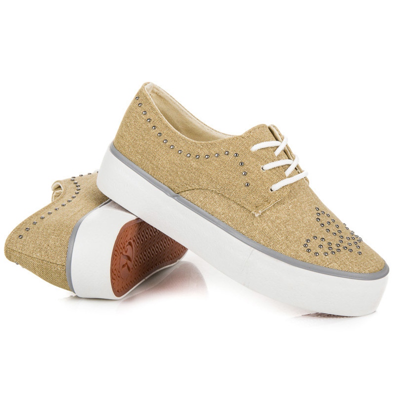 Kylie Tenisky S Krystaly hnědý 2