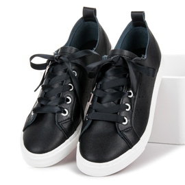 Kylie černé Tenisky Svázané Stuhou černá 1