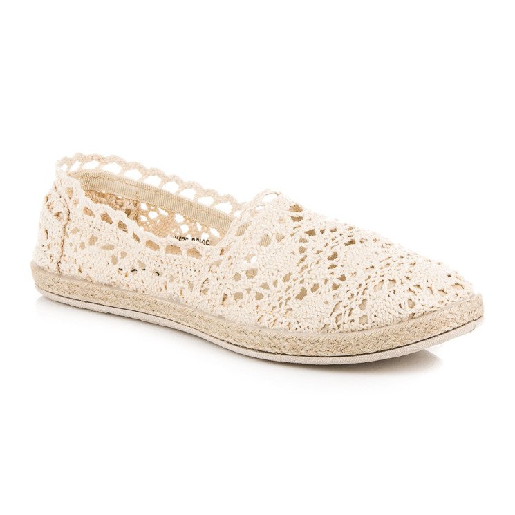 Seastar Béžové krajkové espadrilky béžový 1