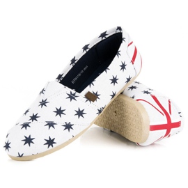 McKey Módní nazouvací espadrilky bílý námořnická modř 2