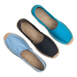 Modré espadrilky modrý 2