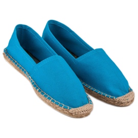 Modré espadrilky modrý 4