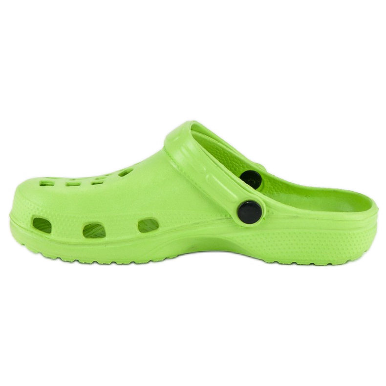 Zelené zahradní pantofle zelený 1