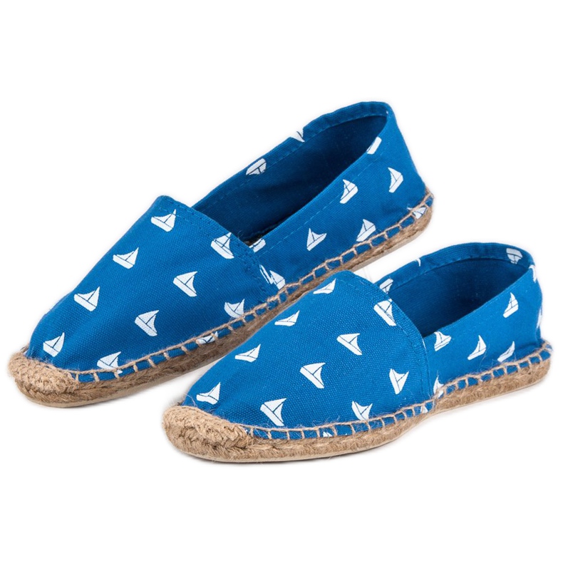 Modré espadrilky modrý 2
