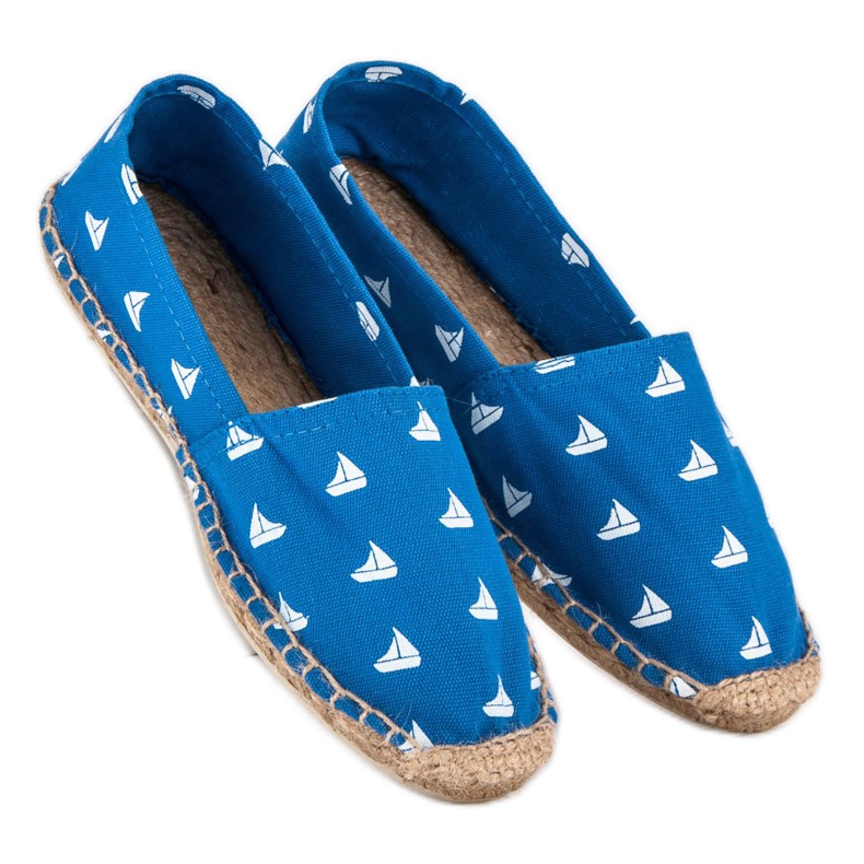 Modré espadrilky modrý 1