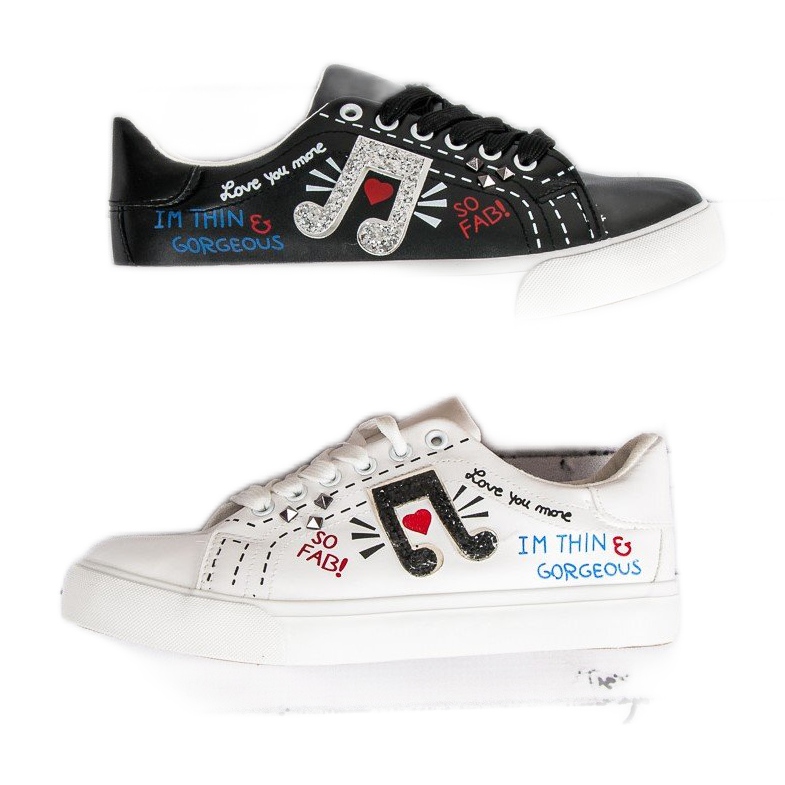 Módní dámské tenisky černá 1