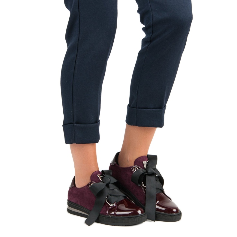 Filippo Elegantní tenisky fialový červené 2