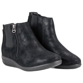 Kylie Černé boty na zip černý 1