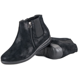 Kylie Černé boty na zip černý 2