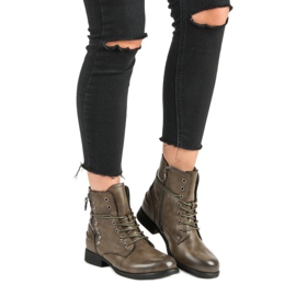 Kayla Zelené rockové boty zelený 2