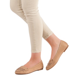 Small Swan Klasické tmavě béžové mokasíny béžový 1