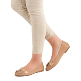 Small Swan Mokasíny s třásněmi hnědý 1