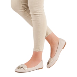 Small Swan Mokasíny s třásněmi hnědý 1