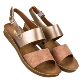 Pohodlné sandály VINCEZA žlutá 1