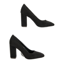 Sweet Shoes Semišové Lodičky Na Sloupu černý 1