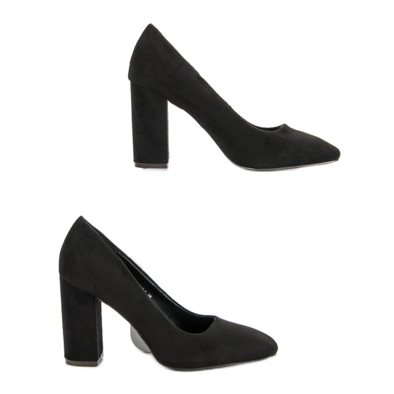 Sweet Shoes Semišové Lodičky Na Sloupu černý 1