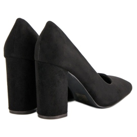 Sweet Shoes Semišové Lodičky Na Sloupu černý 2