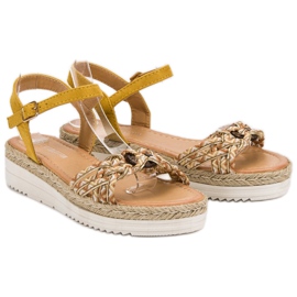 Ch. Creation Módní espadrilky žlutá 6