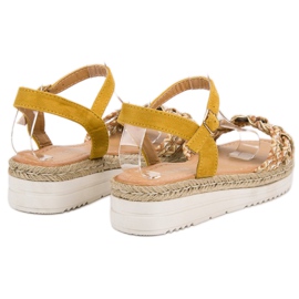 Ch. Creation Módní espadrilky žlutá 5
