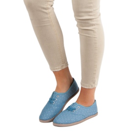 Tenisky s tečkami modrý 1