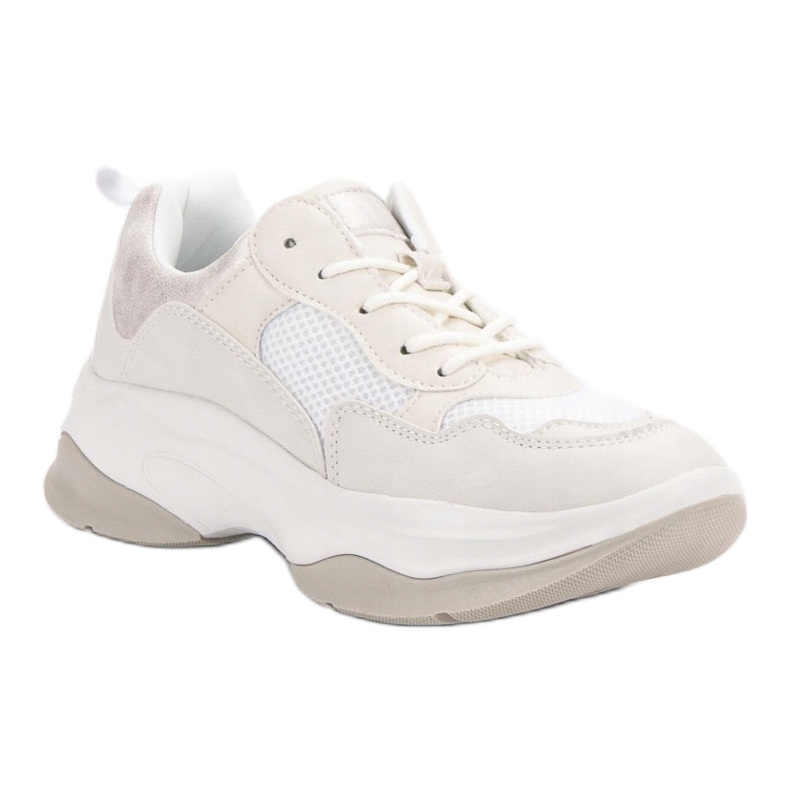 Kylie Módní bílé tenisky bílý 1